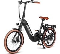 SPATIAL Bici Elettrica, 20'' Bici Elettrica Pieghevole, 40NM 250W Motore 36V Batteria, 7 Velocità, LCD Display, Uomo Donna Città Bicicletta Elettrica