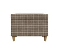 Spatial Order Decorazione per la casa, collezione Dinah, ottomana moderna con contenitore, per soggiorno e camera da letto (tessuto con finestra marrone)