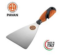 SPATOLA ACCIAIO INOX LUCIDATA A SPECCHIO CON ANGOLI ARROTONDATI PAVAN 501/IS