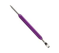 Spatola ad ago per caffè e latte, in acciaio inox, strumento da barista, viola