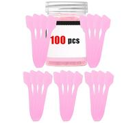 Spatola Cosmetica - Strumento Applicatore Portatile A Testa Piatta Da 100 Pezzi - Mini Spatola Per Trucco | Strumento Per Fondotinta In Acciaio Inossidabile Per Famiglia, Donne, Principianti, Casa, Be