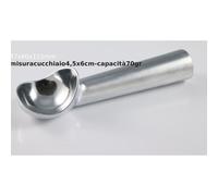 Spatola, Cucchiaio Gelato con liquido di scongelamento Dimensioni 47x60x115 mm capacità 70 Gr palline perfette cromo