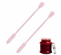 Spatola di trucco - spatola cucina in silicone | Piccole spatole di cottura | Spatole alimentari in gomma in acciaio inossidabile | 2 pezzi raschiatori di barattoli sottili | Cucchiaio per il trucco p