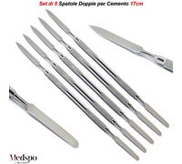 Spatola Doppia per Cemento Miscelazione Laboratorio Odontotecnico Conservativa