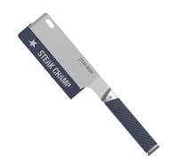 Spatola e giradischi Steak Champ Flip & Cut: giradischi per griglia e padella o spatola per griglia con bordo a coltello di alta qualità, con impugnatura antiscivolo.