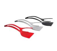 Spatola e pinze in silicone 2 in 1, flipper con impugnatura a clip for uova, bistecche e pancake(3PCS-Mix)
