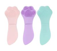 Spatola Facciale,Detergente Esfoliante In Silicone A Doppia Punta - Strumento Esfoliante Per Viso E Pulizia Pori Per Donne,Per Pre E Post Makeup Detergente Donne Fronte Naso Mento