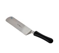SPATOLA HAMBURGER ACCIAIO INOX MANICO NERO 20cm ART.6705