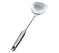 Spatola in acciaio inossidabile addensare manico lungo la pala di cottura utensile da cucina per friggere e scambiare chef di casa professionali durevoli facili da pulire