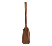 Spatola in legno con bordo senza cuciture per un contatto uniforme e ridotto rischio di graffiare le pentole (spatola marrone)