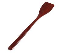 Spatola in legno per utensili da cucina, manico senza cuciture, resistente alle alte temperature, per chef e principianti, colore rosso chiaro, 24,7 x 4 cm, ideale per cottura e (Rosso)