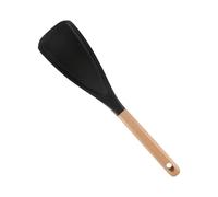 Spatola in silicone con manico in legno, per uso alimentare, resistente al calore, antiaderente, per cucinare e mescolare utensili in silicone per uso alimentare, con manico in legno