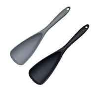 Spatola in silicone per becco d'anatra, 2 pezzi, resistente al calore, antiaderente, sicura, per friggere e servire, utensile da cucina, lavabile in lavastoviglie, per uso alimentare, morbido