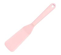 Spatola in silicone per uova, antiaderente, con gancio, resistente al calore, lunga spatola per alimenti per cucinare frittate, pancake, hamburger, pizza, bistecca (rosa)