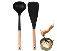 Spatola in silicone - raschietto resistente al calore - Set di spatole in silicone lavabile in lavastoviglie | Per insalata zuppa torta uova e altro ancora