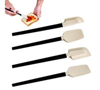 Spatola in silicone resistente al calore, 4 pezzi, raschietto flessibile in silicone, set di cucchiai da cucina e spatola, per casa, ristorante, campeggio, picnic, insalata