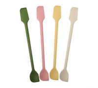 Spatola in silicone resistente al calore, set da 4 pezzi fino a 230 °C | Design a doppia testa, cucchiaio e raschietto, resistente al calore fino a 230 °C, set da 4 pezzi, utensile da cucina