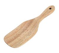 Spatola in teak a forma piatta a forma di cibo spatola di cucina in legno per cucina cucina in casa (20,5 * 6 raschietto di teak)