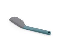 Joseph Joseph Duo Spatola cucina in silicone ed antiaderente, leccapentole per dolci con testa angolata, adatta per recipienti di miscelazione, Blu/Nero