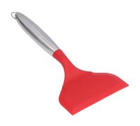 Spatola Larga in Silicone, Antiaderente Spatola Per Wok Antiaderente Pala Pentole Pancake in Silicone Pala Per Capovolgere Torta Bistecca Pizza Uova Hamburger(Rosso)