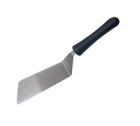 Spatola Lasagna Professionale 15 cm in Acciaio Inox spessore 1,2 mm, Lama Piegata e Flessibile, Manico Ergonomico Gommato Antiscivolo, Lavabile in Lavastoviglie, Made in Italy.