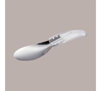 Spatola per Carapina Gelato in Acciaio con Manico Ergonomico Trasparente 20 cm