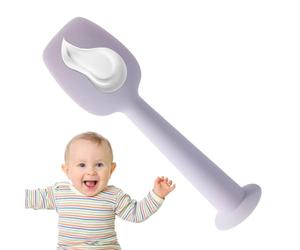 Spatola per crema per pannolini, spatola per i glutei | Crema con base di aspirazione | Strumento per balsamo in silicone per la cura delle eruzioni cutanee e il bagno di pulizia delle