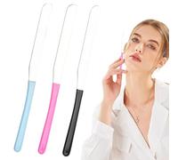 Spatola per il trucco - spatola per trucco in acciaio inossidabile | Spatola cosmetica in acciaio inossidabile | Spatola di fondazione per donne | Set di 3 basi che miscelano strumenti di agitazione p