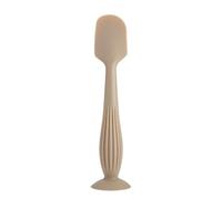 Spatola per la cura del culo del bambino, in silicone, per crema per pannolini, spazzola per raschiare, cucchiaio portatile con base di aspirazione igienica per l'applicazione della crema per