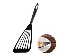 Spatola per pesce, spatola in silicone scanalata in nylon per fetta di pesce, grande hamburger, flipper, spatola per uova, antiaderente, flessibile, grande spatola in silicone per padelle antiaderenti