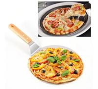 Spatola per pizza, pala per pizza, spatola per pane, spatola per pizza in acciaio inox con manico in legno DescrizioneUna spatola per pizza realizzata con cura è uno strumento essenziale che ti consen