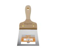 SPATOLA PER RASATURA LISCIA IN ACCIAIO TEMPRATO MANICO IN LEGNO 18 cm KAPRIOL