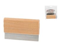 Spatola Per Tagliere Inox Manico Legno Grigio 2x18x10 Cm Elettro Center