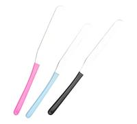 Spatola per trucco in acciaio inossidabile, spatola per trucco in acciaio inox,Strumento per spatola Beauty - Set di 3 fondazioni che mescolano strumenti di agitazione per le donne, raschietto per l