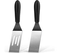 Spatola piccola 2 pezzi, mini spatola da portata per uso in cucina, spatola in metallo per servire e girare, ideale per pancake, brownies, dessert, biscotti, uova o padella piccola