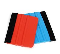 Spatola Professionale con Feltro,2 PCS Spatola per Wrapping Pellicola Auto Raclettes en Plastique AntiGraffio Installazione Tool Feltro Raschietto per Adesivi Decalcomanie