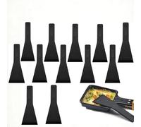 Spatola Raclette, Paletta Raclette, Raschietto Raclette, Spatole Padelle Spatola Crema Spatola Pizza Cucina Accessori per Formaggio Melter Griglia da Tavolo Padelle Antiaderenti (12)