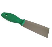 Spatola, raschietto, spatola, raschietto, raschietto, graffio, manico in plastica rilevabile e lama in acciaio inox, perfetto per applicazioni professionali (verde, 40 mm)