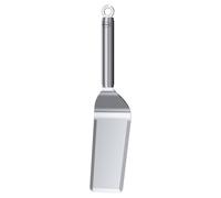 RÖSLE plancha spatola stretta, spatola per barbecue con angoli arrotondati per girare carne e verdure, acciaio inossidabile 18/10, lavabile in lavastoviglie, argento