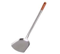 Spatola Wok D.Line in acciaio inossidabile con punta in legno di qualità leggera