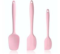 Spatole Antiaderenti e Silicone, 3PCS Spatola Cucina Resistente al Calore, Leccapentole Pasticceria, Rosa