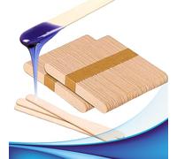 Spatole per cera in legno - Spatola ceretta 50 pz. Depilazione Gambe, inguine, ascelle baffetti. Bastoncini di Legno usa e getta. Stendi cera di dimensioni 15 x 1,8 cm Superficie Liscia.