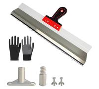 Spatole per Stucco, 56cm Spatola dentata, Professionale Frattazzo per Stucco in Acciaio Inox, per l'applicazione di stucco o intonaco, cemento autolivellante