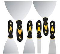 Spatole per Stucco,6 Pcs Coltelli da Stucco con Manico Antiscivolo Coltelli da Intonaco Per Stucco Decalcomanie Carta da Parati Patch Pittura
