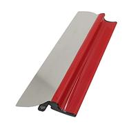 Spatole per Stucco, Cazzuola Muratore Frattazzo per Rasatura, Stucco per Cartongesso Con Impugnatura a Forma Di Z, Finitura Del Rivestimento in Cemento Strumento per Intonacare Rapidamente, 40cm-Rosso