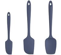 Spatole Silicone Set di 3: U-Taste 315℃ Resistente al Calore, Gomma Flessibile senza BPA Cucchiaio Leccapentola, Raschietto per Pentole Antiaderenti per Cucina Cottura Miscelazione (Blu Notte)