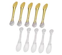 Spatolina Cosmetica Occhi 10 Pezzi Abs Compatta per Applicazione Precisa | Formato Portatile, Uso in Viaggio, Design Piccolo per Routine Viso, Set da Dieci Pezzi