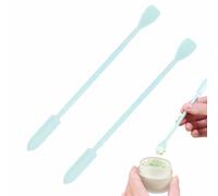 SPATTULA DI FACCIO - Mini Strumento in silicone per creme e lozioni, applicatore cosmetico | 2 pezzi prodotti per la cura della pelle di bellezza, bottiglie di barattoli riutilizzabili