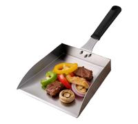 Spatula per griddle - Cooking Scoop Shovel Large Spatula For Griddle, Grilling | Spatulaa Camping Barbecue Ristorante 7.5x7 Inches/Backyard Picnic Pancake Hamburger Heavy Duty Metal Scraper