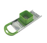 Spatzle - Spatzle - Spatzle in acciaio inox, strumento per fare spaghetti e gnocchi, con spintore di sicurezza e manico comodo, raschietto per pasta da cucina, verde